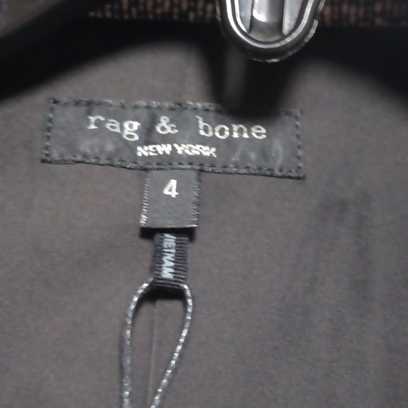 Rag & Bone Josie Italian Tweed Blazer In Blue And White - Picture 10 of 13